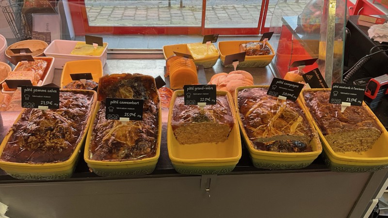 Boucherie Charcuterie prés d’Yvetot 76 vente et commande de pâtés FAIT MAISON(campagne, moutarde à l’ancienne, pomme calva..)
