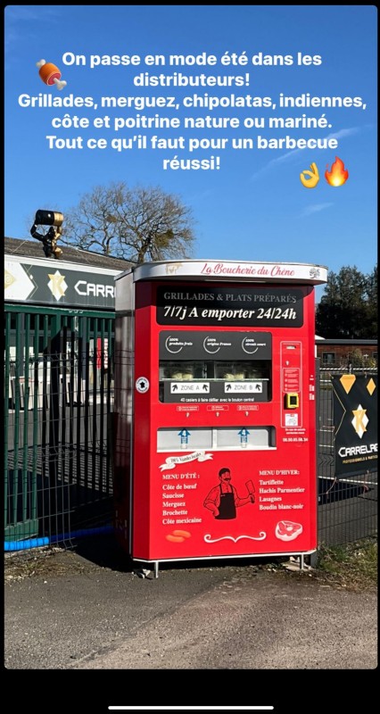 Le Menu d’Été est Arrivé dans Nos Distributeurs à Bolleville et Sainte Marie Des Champs – La Boucherie du Chêne