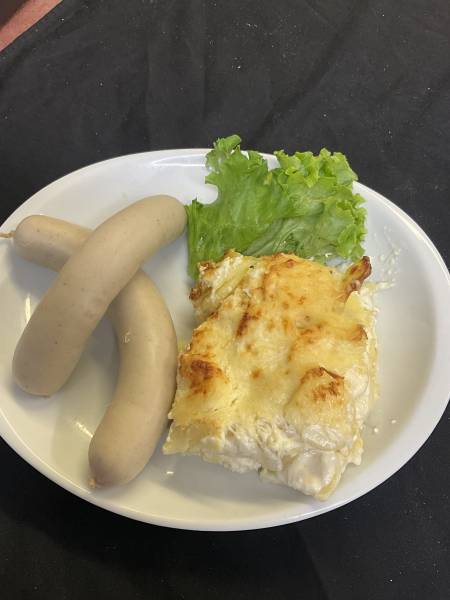 Boudin blanc fait maison par charcutier traiteur en boucherie artisanale à Allouville-bellefosse près de Berville