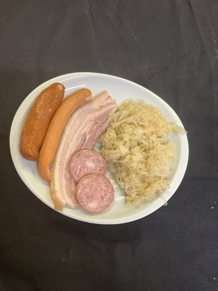 Choucroute fait maison en boucherie pour repas de 20 personnes secteur de Bolbec