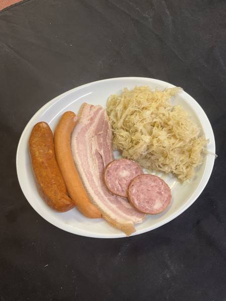 Choucroute fait maison en boucherie pour repas de 20 personnes secteur de Bolbec