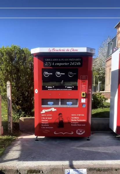 Distributeur automatique de viandes et plats préparés par La Boucherie du Chêne à Grémonville