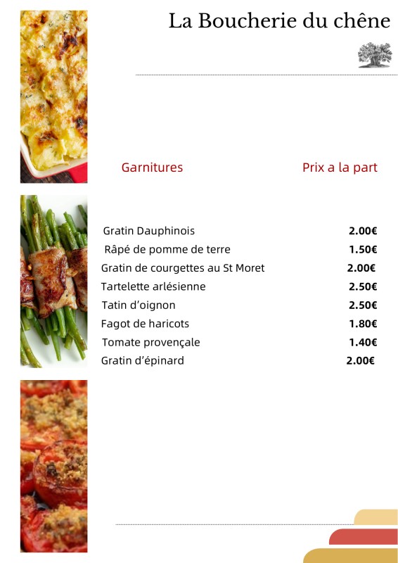Menu traiteur buffet Chaud dans le 76 avec livraison- La Boucherie Du Chêne