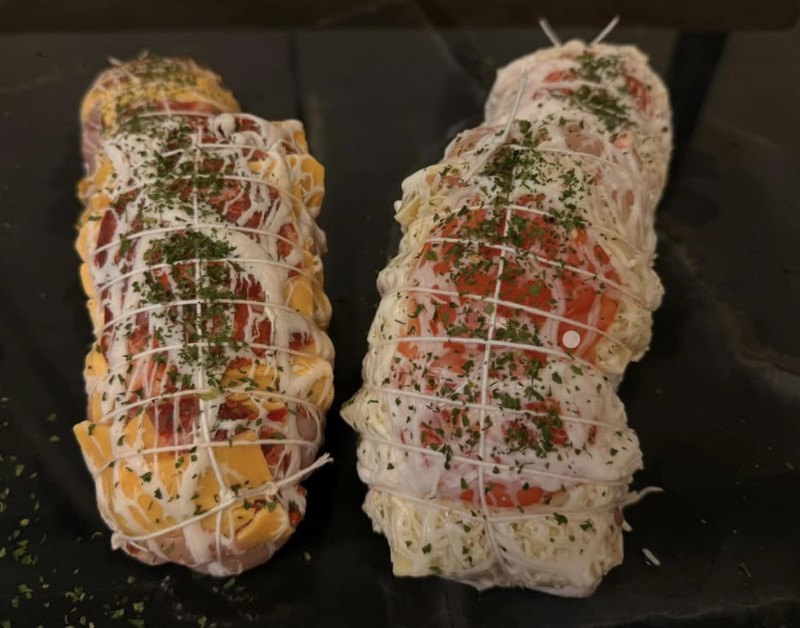 Ballotin chorizo et cheddar, poulet camembert oignon frit – Boucherie à Alouville-Bellefosse- La Boucherie du Chêne